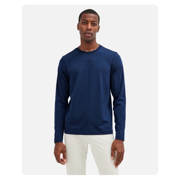 ★ NWT Rhone Reign Long Sleeve - Midnight Sapphire Heather ★
